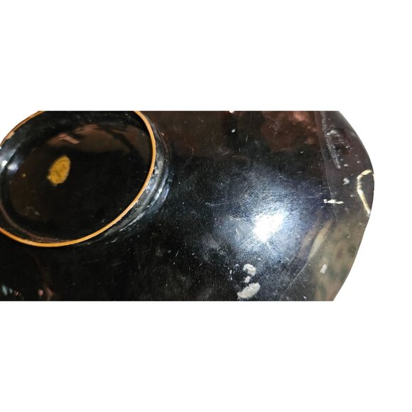 STEINBÖCK ENAMELED PLATE Dancing Woman Made in Austria w/ Stand 9.5x7 Read - Picture 8 of 10